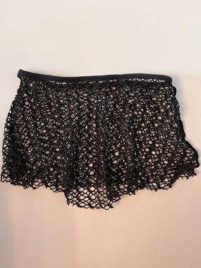 Black & Gold Crochet Dance
Mini Skirt